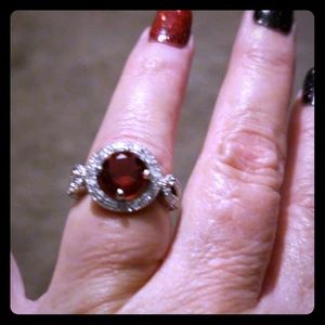 24 hours only Sale Garnet & topaz